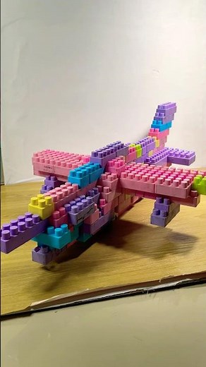 Super cool bomber jet from lego building blocks