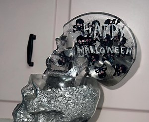 Skull Happy Halloween Sign - Etsy