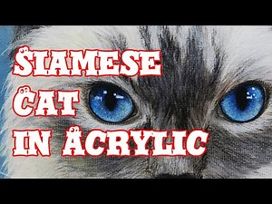 How To Paint a Siamese Cat in Acrylic ★ How To Paint #05