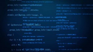 Scrolling Programming Code Digital Animation Background