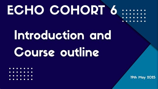 Introduction and Course outline