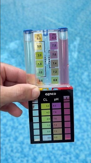 Diferença entre kit de análise de PH e cloro da Genco para Aquality
