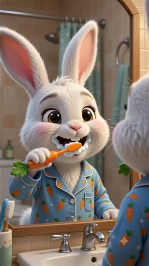 🌙 Shubh Ratri 🌙 Cute Bunny Bedtime Story | Good Night Cartoon for Kids 🐰✨ #Shorts