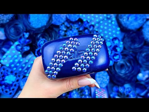 Relaxing ASMR Soap Art: Crushing Colorful Soap, Cutting cubes, and Creating with Glitter and Foam!