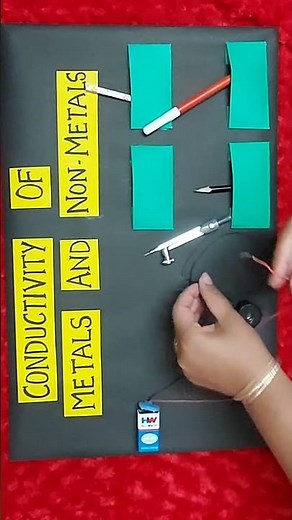 Conductivity Tester of Metals n Non Metals!! Working Model🥰😍#project #diy