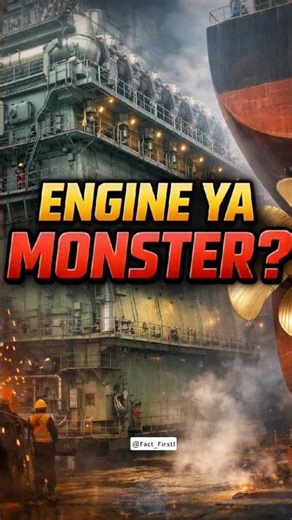 Inside The World’s Biggest Ship Engine! #youtubeshorts #facts#yosho