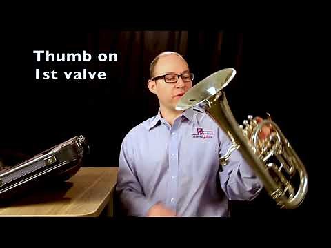 3b) How to Hold an Alto Horn