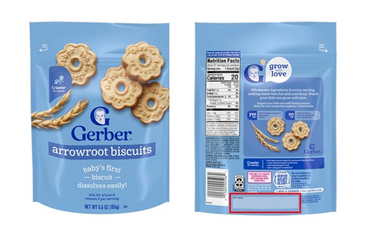 Gerber warns recalled baby snacks may contain plastic
