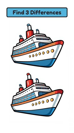 Visual Puzzle on Instagram: "Spot 3 Differences #302 #spotthedifference #findthedifference #visualpuzzle #puzzle #challenge #quiz #braingame #brainteaser #mindgames #dailyquiz #game #competition #reels #viral"