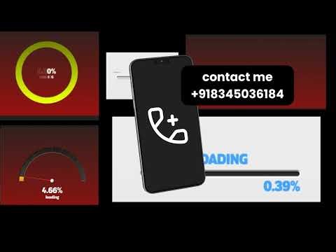 Create a Stunning Loading Animation | Fully Editable(+91 8345036184)