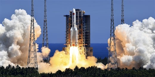 Debris From Chinese Rocket Falls Into Sea After Uncontrolled Re-Entry