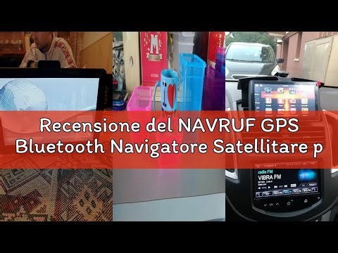 Recensione del NAVRUF GPS Bluetooth Navigatore Satellitare per Auto, 7 Pollici 2023 Navigatore Satel