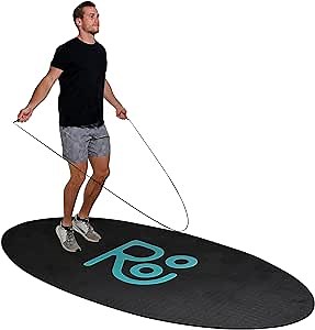 X-Large Roo Jump Rope Mat - 71"x36" The Ultimate Non-Slip Thick 6mm Jump Rope Mat Outdoor and Indoor Workouts - Prevents Injuries, Extends Jumprope Mat Life, Easy to Store and Clean - Comes with Carrying Case - Multi-Functional for Various Exercises
