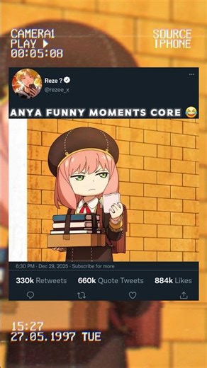Anya funny moments core 😂 || Spy x family || #anime #animeedit #shorts