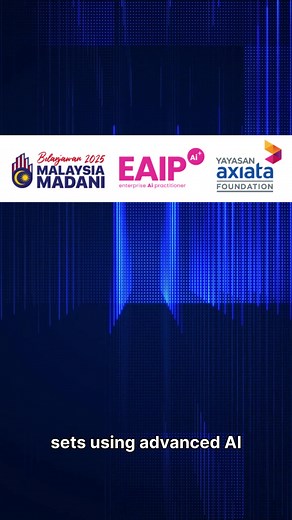 The Enterprise AI Practitioner (EAIP) program by CADS, powered by Axiata Foundation under the MOF Matching Grant (Budget 2025). 🌐 Program details as per link: 👉 https://blog.cads.ai/eaip-sponsored-by-axiata-foundation.../ | The Center of Applied Data Science