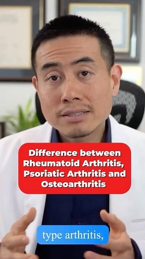 The difference between Rheumatoid Arthritis, Psoriatic Arthritis and Osteoarthritis
