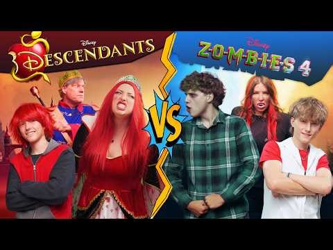 Disney Battle - Descendants Vs Zombies | Sharpe Family Singers 🎤🧟👑