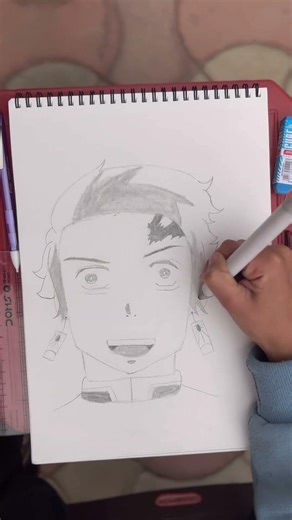 Drawing Tanjiro Kamado || #anime #tanjiro
