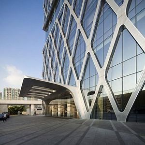 [Hot Item] System Factory Low-E Glass Powder Coated Aluminum Alloy Building Glass Curtain Wall