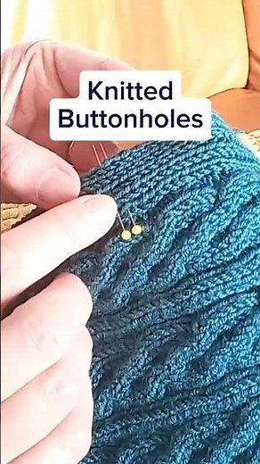 Easy Knit Buttonhole Over 2 Rows