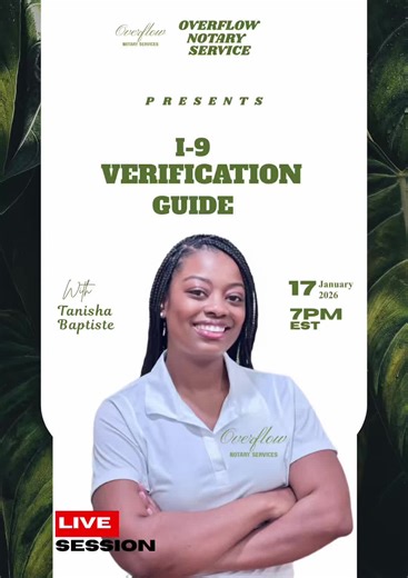 Hey y’all! This Saturday, January 17 at 7 PM EST, I’m going live on YouTube for a FREE training! If you’re ready to learn, grow, and level up, you don’t want to miss this. Set your reminder and come learn with me! 📺 YouTube: Overflow Notary Services 🗓️ January 17 @ 7 PM EST 🎉 Free Live Training