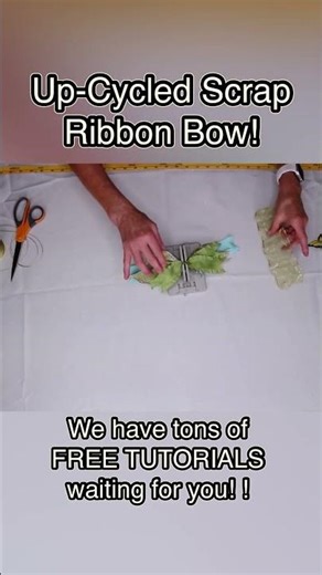 up cycle your scraps of ribbon! #bowdabra #diy #bowmaking