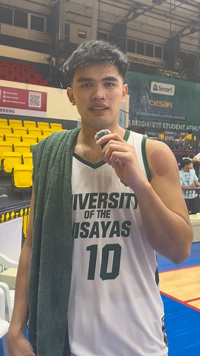 Here is the post-game interview with Ivan Clark Alsola, the standout Player of the Game from the UV Green Lancers during their basketball match against the USPF Panthers. #CESAFISeason25 #CESAFIBasketball | Cebu Schools Athletic Foundation, Inc.