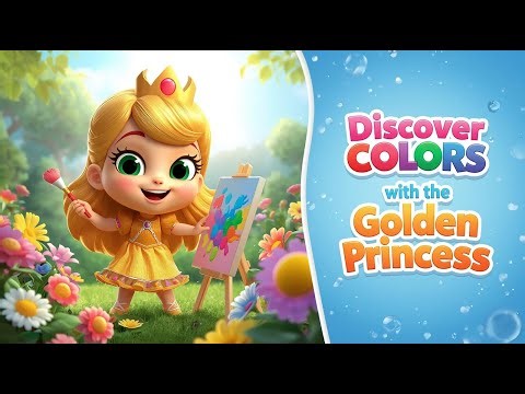 Discover Colors with the Golden Princess | Fairy Princess Rhymes for Kids #ColorsForKids