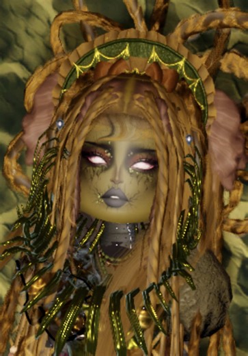 Swamp queen realness 🐊 with this fierce custome make inspired by an online look.