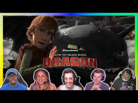 "TOOTHLESS TRIES TO RESCUE HICCUP" | HOW TO TRAIN YOUR DRAGON (2010) | MOVIE REACTION MASHUP