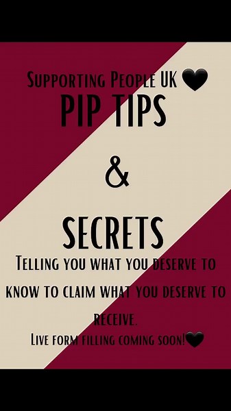 PIP TIPS & SECRETS 🖤 #PIP #personalindependencepayment #benefits #disability #disabilityawareness #disabilitytiktok #help #helpme #disabilitypride #working #ukbenefits #benefitsbritain #benefitsuk #supporting #support