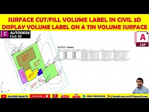 Multiple Surface Cut Fill Volume Label in civil 3d | Label volume surface with FGL NGL and Cut Fill