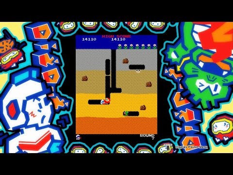 ARCADE GAME SERIES: DIG DUG Gameplay 22 Minutes