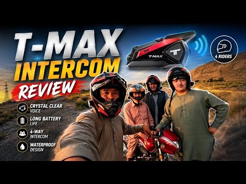 Best Budget Motorcycle Intercom T-MAX | Full Detailed Review