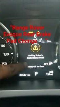 Range Rover Evoque Brake Pad Change 🔧 | EPB Service Mode Explained