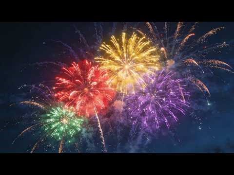 The smiling face in the sky caught everyone by surprise! #fireworks #travel #happynewyear