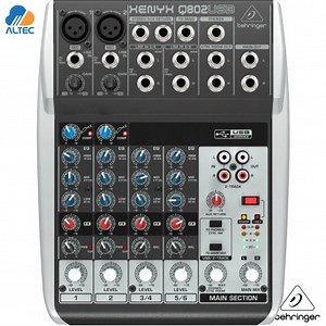 Behringer XENYX Q802USB - mezcladora de 8 entradas e interfaz de audio