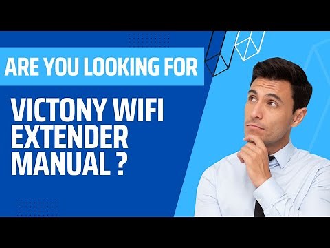 Victony WiFi Extender Manual Guide
