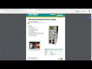Bench Power Supply Extech 382260 Operation