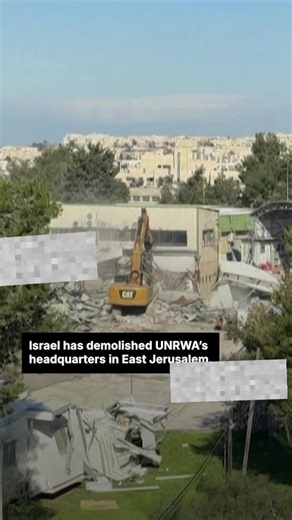 This is Israeli bulldozers demolishing a United Nations headquarters in Jerusalem. Let that sink in. A UN facility — protected under international law — being deliberately destroyed by an occupying power. This is not “security.” This is not an “accident.” This is systematic defiance of international law and the continued dismantling of any institution that documents or resists Israeli violations. UN sites are protected civilian infrastructure. Targeting them is illegal under the Geneva Conventio
