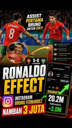 Ronaldo Bikin Instagram Bruno Meledak🔥 #football #sepakbola #videoshort #worldcup2026 #ronaldo