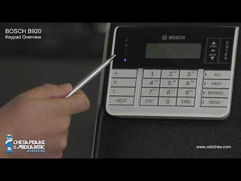 Bosch B920 Keypad Overview