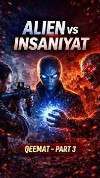 ALIEN vs INSANIYAT | QEEMAT – Part 3 | 60 Sec Horror Short 👽🔥 #marvel #avengers #film #dcuniverse
