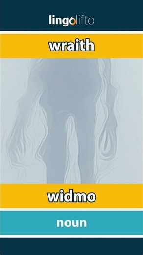🇬🇧🇵🇱 wraith - widmo : learn English : Uczmy się angielskiego : vocabulary builder