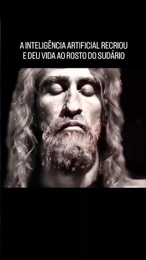 😮🙏🏻 ROSTO de JESUS CRISTO CRIADO por INTELIGÊNCIA ARTIFICIAL IA • Face do SUDÁRIO de TURIM • Yeshua