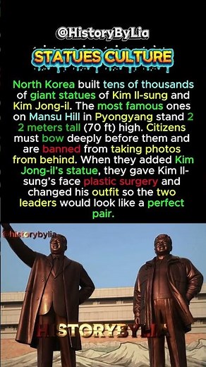 Inside North Korea’s Giant Statues 😳 #shorts #didyouknow