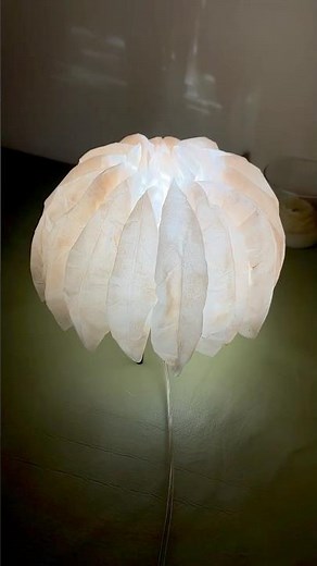 DIY Tissue Paper Lamp – Easy & Aesthetic❤️