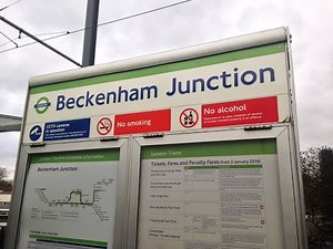 Tramlink (Croydon Variobahn): Beckenham to West Croydon, then to East Croydon, and back to Beckenham
