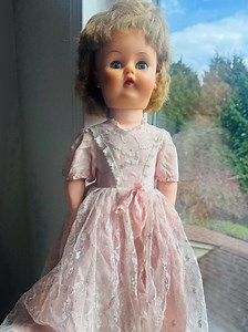 1950s Authentic Pink Bridesmaid Doll - Reliable Toy Co Canada - Flexible Vinyl Body, Blinking Mechanical Eyelids - Etsy UK