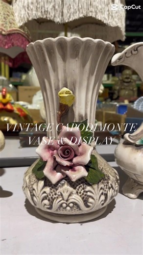 Vintage Capodimonte Vase and Display available on our Special Auction this Saturday, December 6 2025. | Prime Global Auctioneers Inc